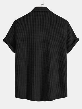 Waffle Button Up Shirt & Shorts — North Row | Texture Detail