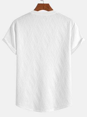 Diamond Jacquard Arc Hem T-Shirt & Diamond Jacquard Shorts — North Row | Lifestyle