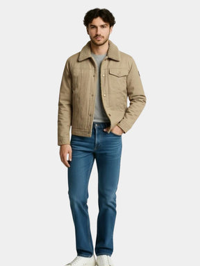 Vintage Military Aviator Jacket — North Row | Back View