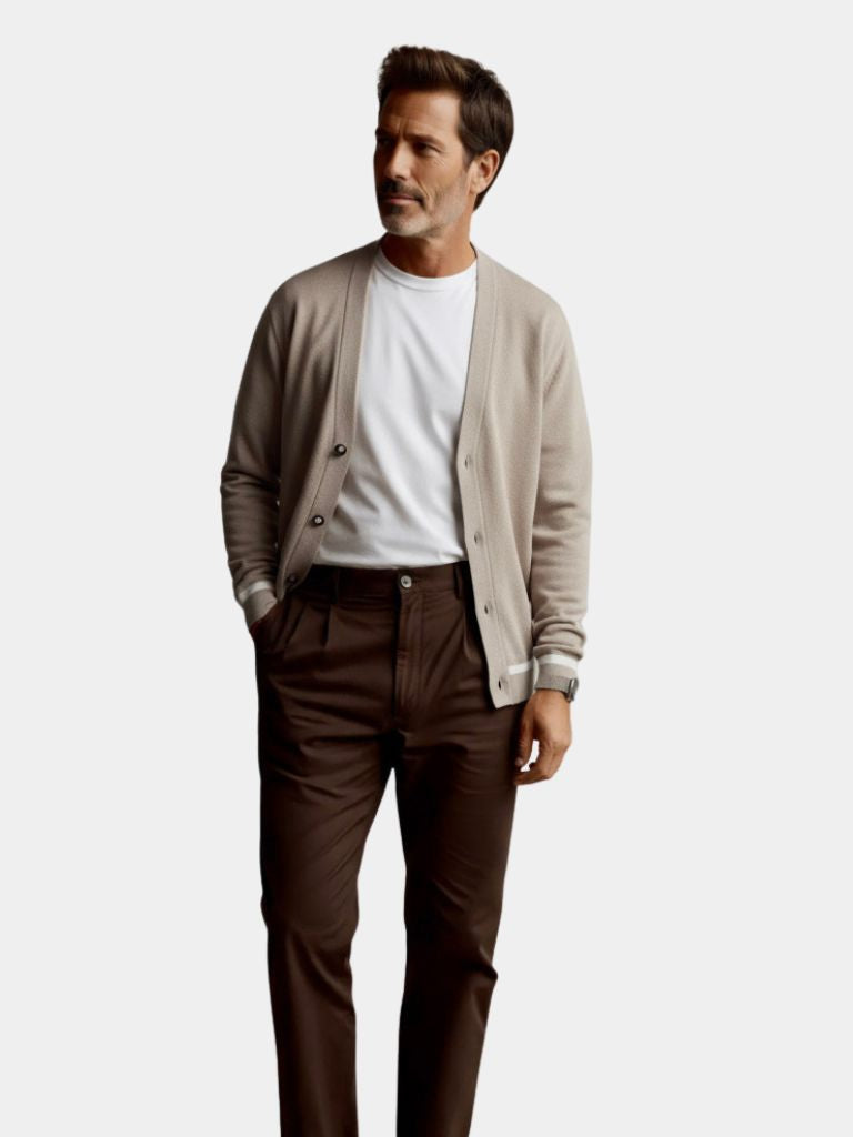 Soft Casual Knit Cardigan — North Row | Back View