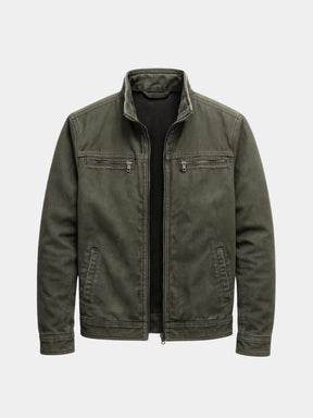 Valmont Vintage Olive Field Jacket — North Row | Front View