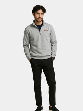 Slate Urban High Collar Pullover — North Row | Back View