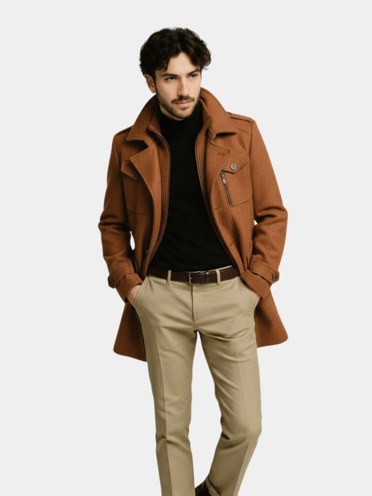 Old Money Two-Piece Winter Coat — North Row | Back View