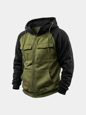 Cargo Trek Zip Hoodie — North Row | Front View