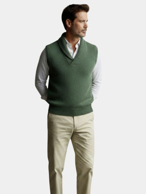British Knit Vest Waistcoat — North Row | Back View