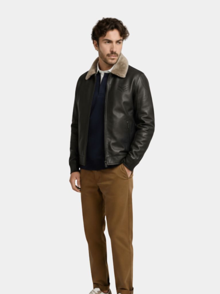 Highland Shearling Jacket — North Row | Back View