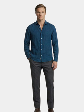 [SPECIAL PACK] Linen Reverie Summer Shirt — North Row | Back View