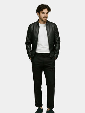 Crusader Leather Jacket — North Row | Back View