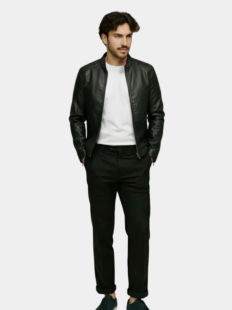 Crusader Leather Jacket — North Row | Back View