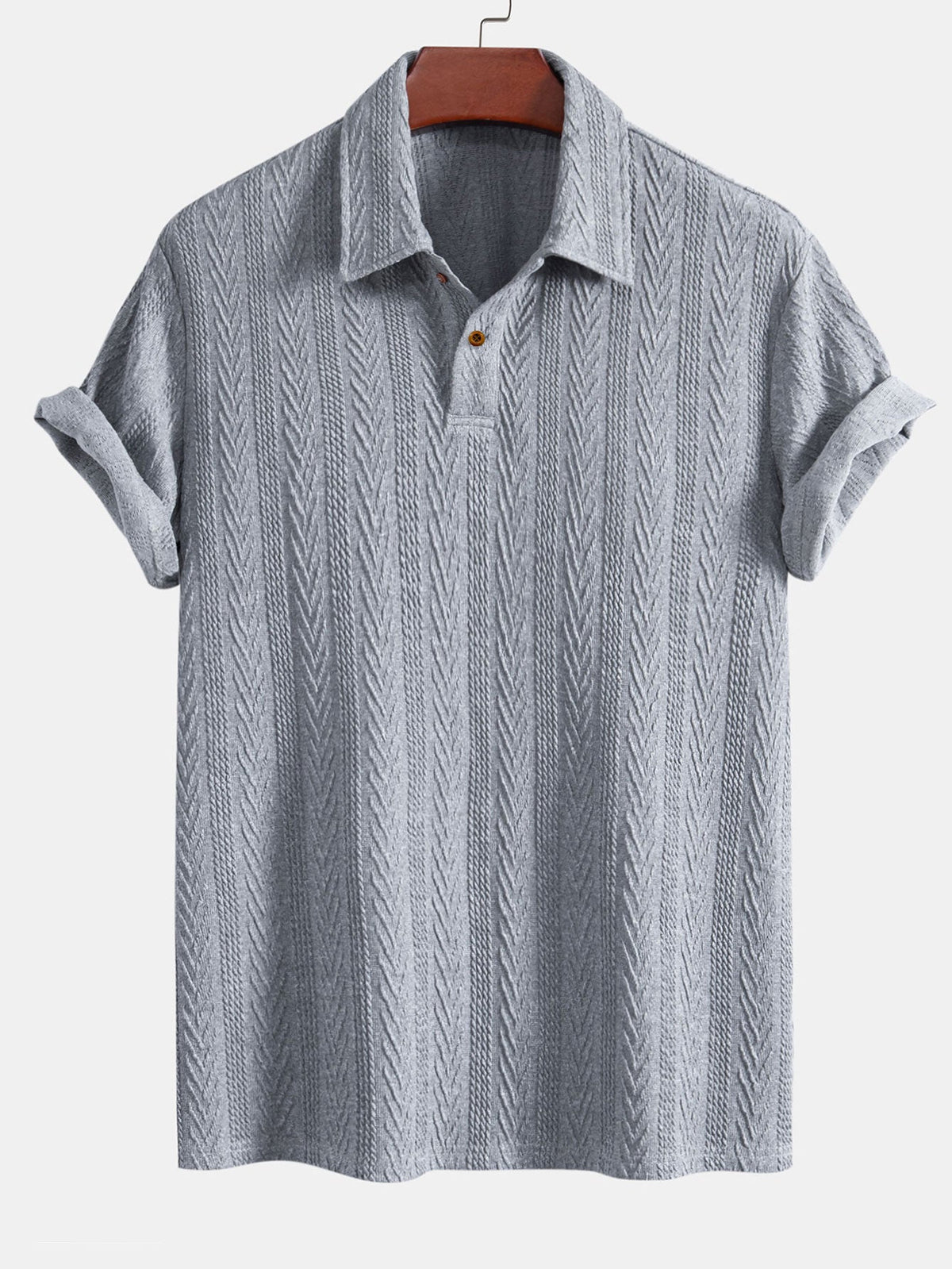 Short Sleeve Jacquard Polo — North Row | Lifestyle