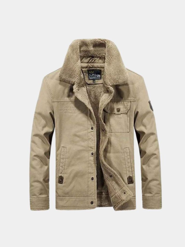 Vintage Military Aviator Jacket — North Row | Front View