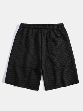 Checkerboard Jacquard  Arc Hem Hooded T-Shirt & Shorts — North Row | View 13