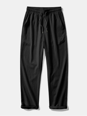 Crinkled Textured Button Up Shirt & Crinkle Textured Straight Leg Pants — North Row | View 17
