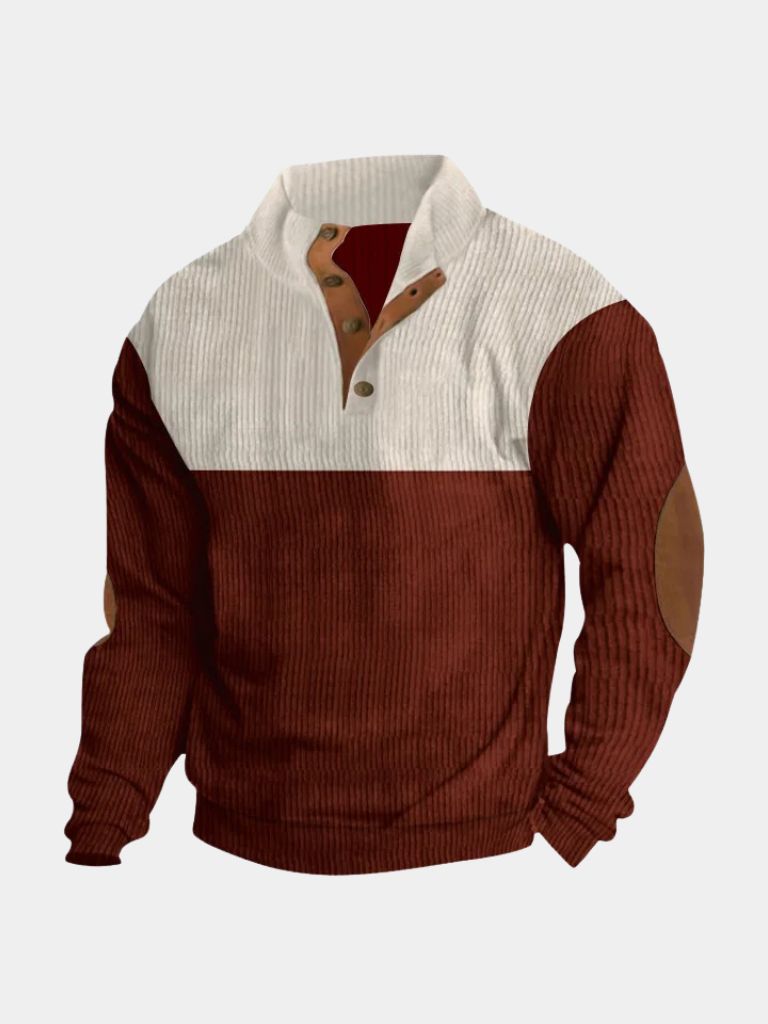 High Collar Corduroy Retro Pullover — North Row | Lifestyle