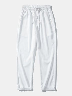 Crinkled Textured Button Up Shirt & Crinkle Textured Straight Leg Pants — North Row | View 18