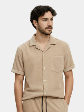Summer Corduroy Set Shorts and Shirt — North Row | Back View