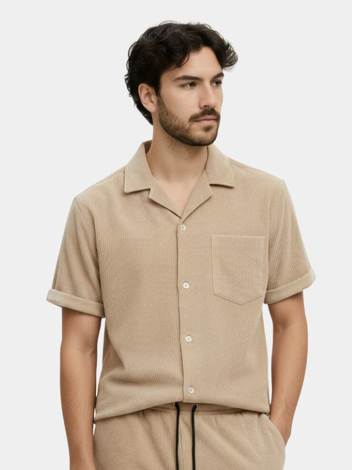 Summer Corduroy Set Shorts and Shirt — North Row | Back View