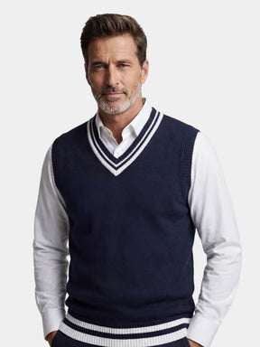 Old Money Essential Knit Vest — North Row | Front View