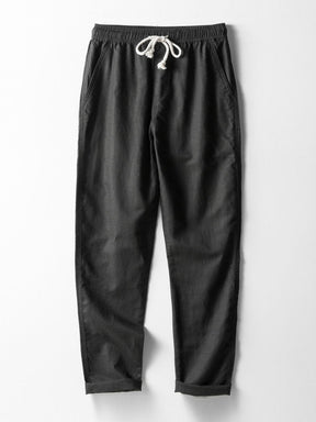 Straight Leg Linen Pants — North Row | Detail View