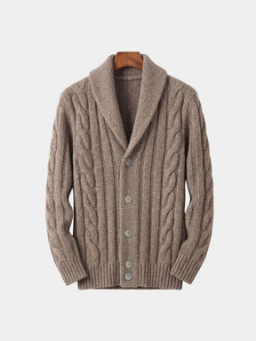 Men's Knitted Cardigan — North Row | Detail View