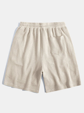 Waffle Textured Cuban Shirt & Shorts — North Row | Flat Lay