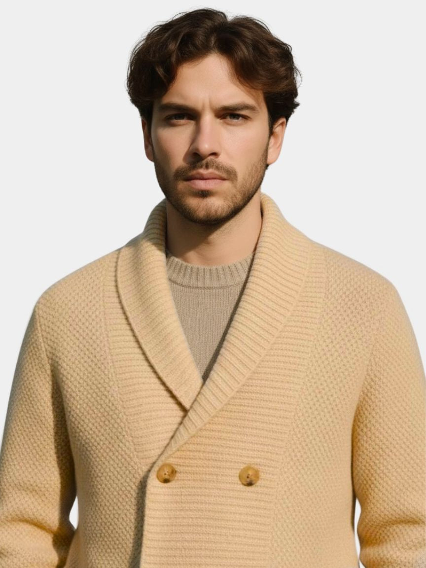 British Elegant Knit Cardigan — North Row | Back View