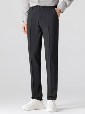 Slim Fit Tapered Trousers — North Row | Detail View