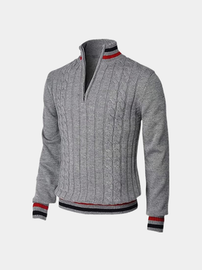 Essential Half Zip Turtleneck Sweater — North Row | Close-Up