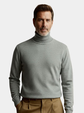 100% Merino Wool Turtleneck Sweater — North Row | Front View