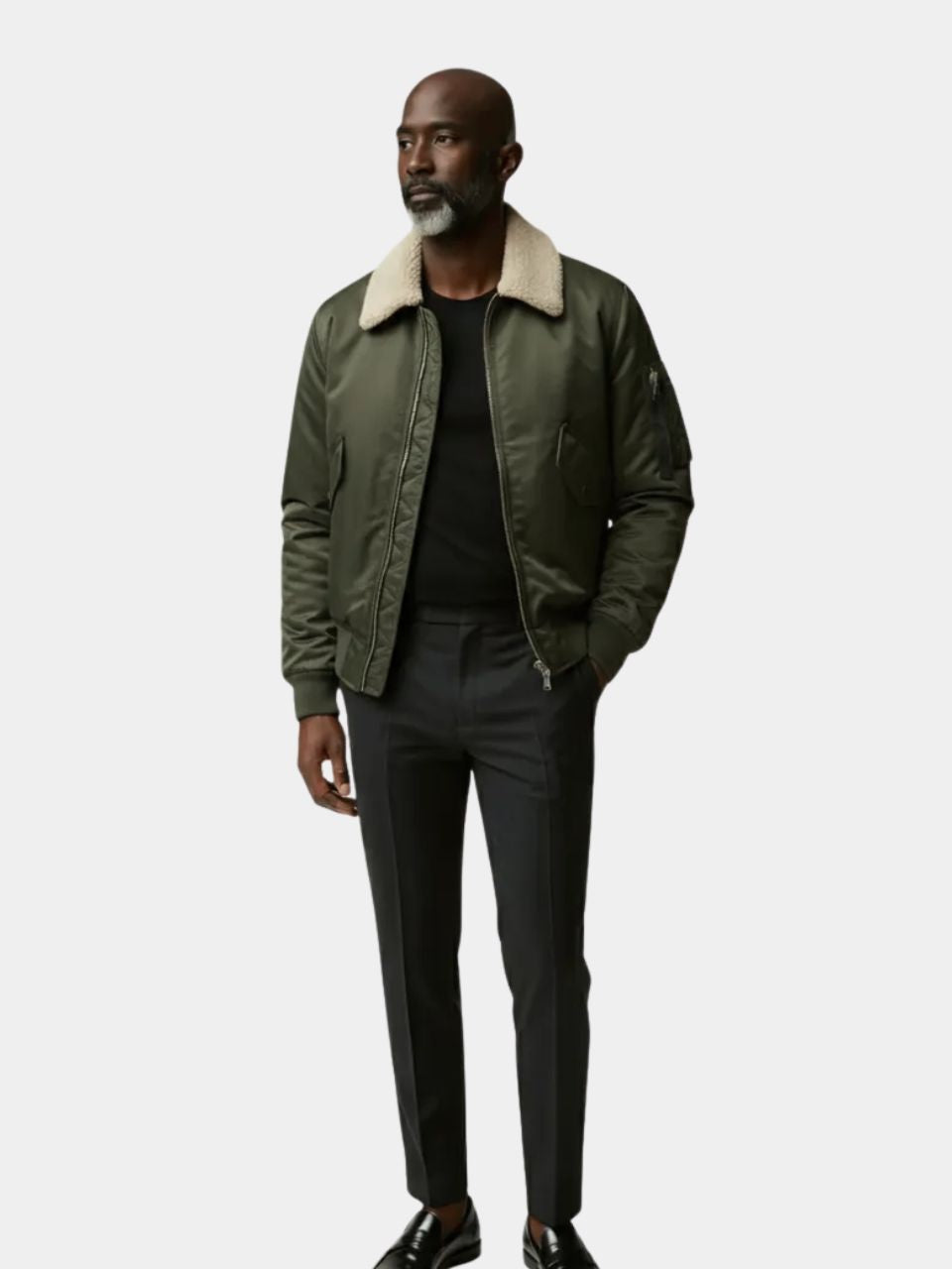 Casual Fleece Jacket — North Row | Back View