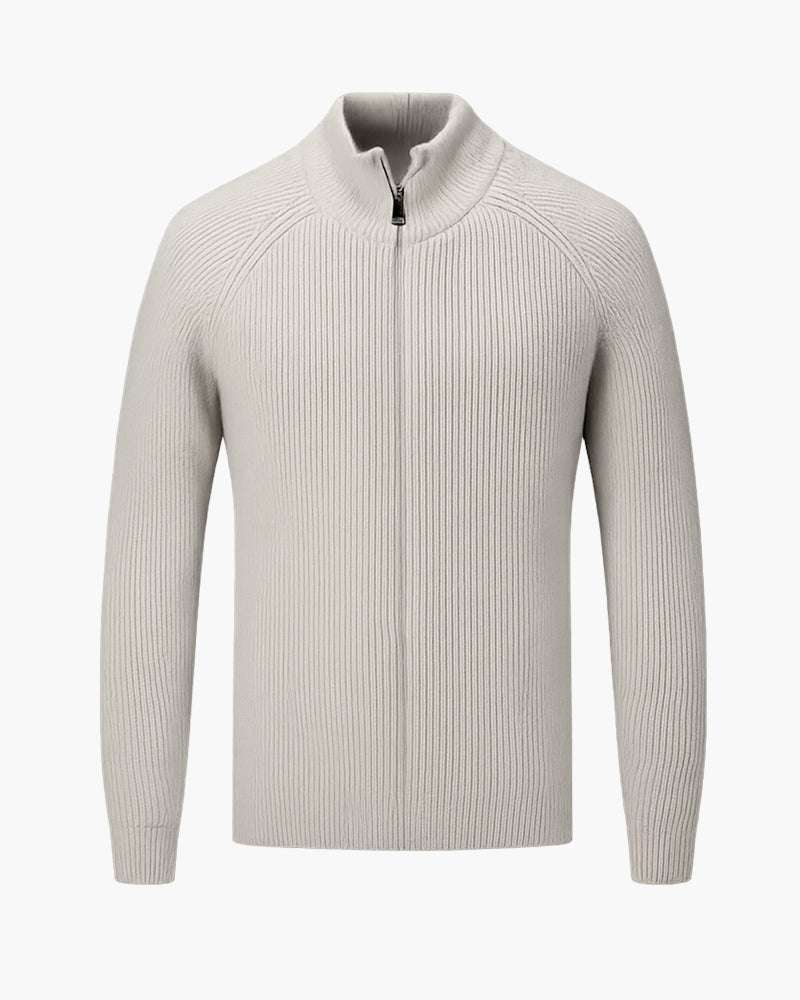 Amal Full-Zip Wool Gilet — North Row | Front View