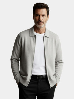 Cashmere Heritage Knit Jacket — North Row | Side View