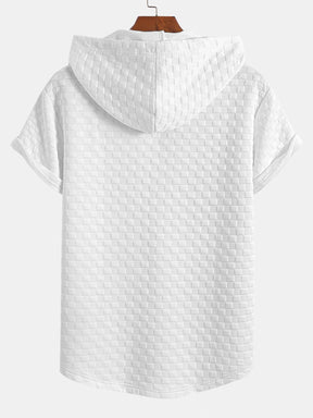 Checkerboard Jacquard  Arc Hem Hooded T-Shirt & Shorts — North Row | Lifestyle