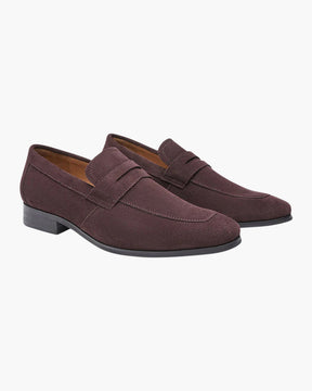 Suede Penny Loafers — North Row | Detail View