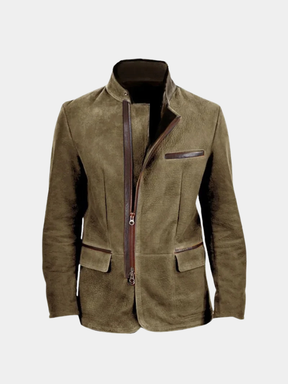 Bearstone Suede Field Jacket — North Row | Front View