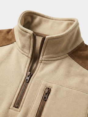 Urban Explorer High Collar Quarter Zip Pullover — North Row | Detail View
