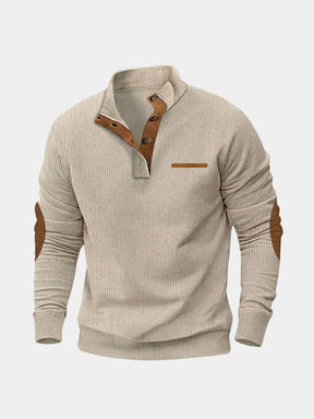Monaco Casual Henley Pullover — North Row | Front View