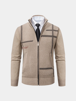 Graphite Symmetry Knit Jacket — North Row | Front View