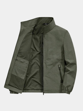 Modern Utility Zip Jacket — North Row | Close-Up