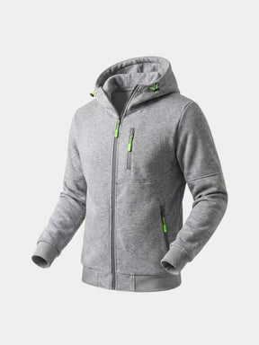 Outland Utility Zip Hoodie — North Row | Close-Up