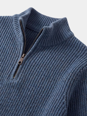 Classic Highland Quarter-Zip Sweater — North Row | Detail View
