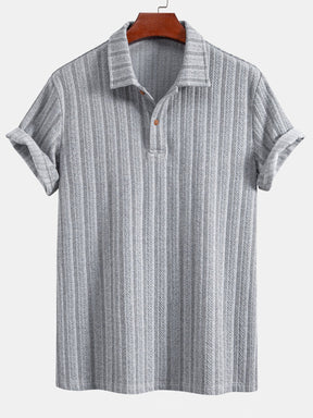 Wheat Ear Jacquard Polo Shirt — North Row | Lifestyle