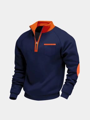 Classic Academy High Collar Pullover — North Row | Texture Detail