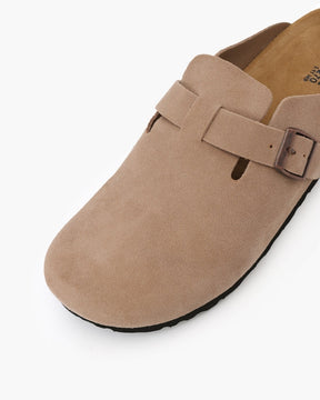 Suede Clogs — North Row | Close-Up