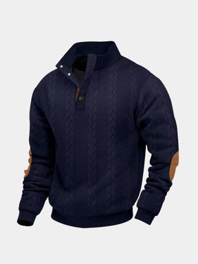 Timberline Long Collar Knit Sweater — North Row | Close-Up