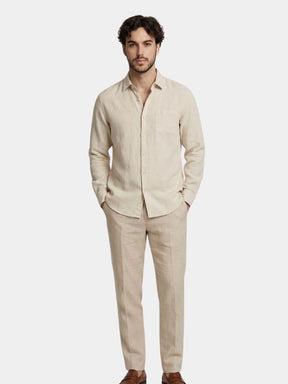 Linen Coast Shirt — North Row | Back View