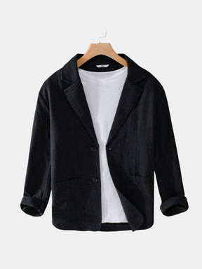Oldbrook Summer Linen Blazer — North Row | Texture Detail