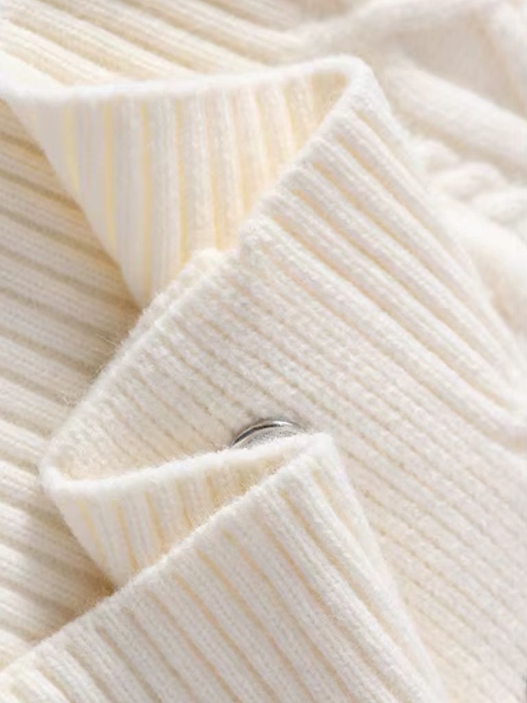 Academy Shawl-Neck Knit — North Row | Detail View