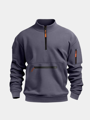 Regent Utility Quarter-Zip — North Row | Model Wearing