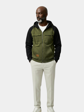 Cargo Trek Zip Hoodie — North Row | Back View